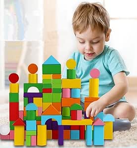 100pcs Wooden Blocks